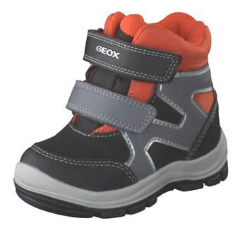 Geox B Flanfil Boy Klett Boots in schwarz