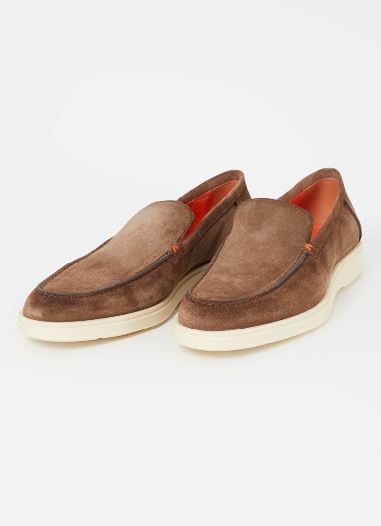 Pantofi Santoni Detroit Suede Slip-On
