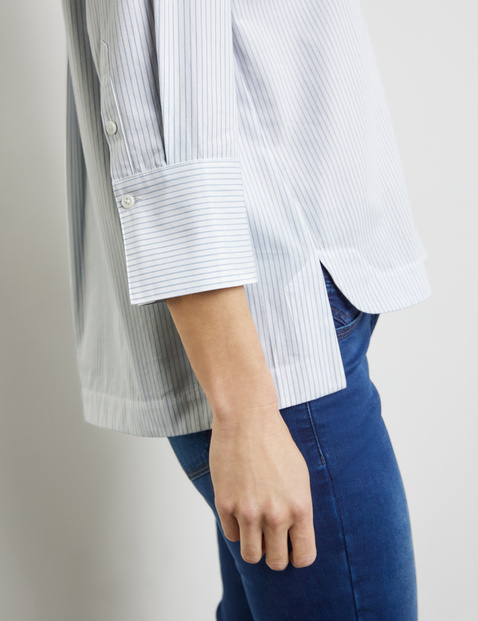 3/4 Arm Bluse aus reiner Baumwolle