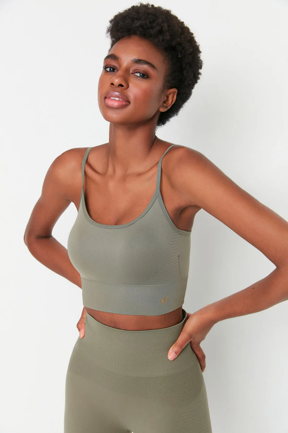Jerf  Sport-BH - Khaki - Unifarben