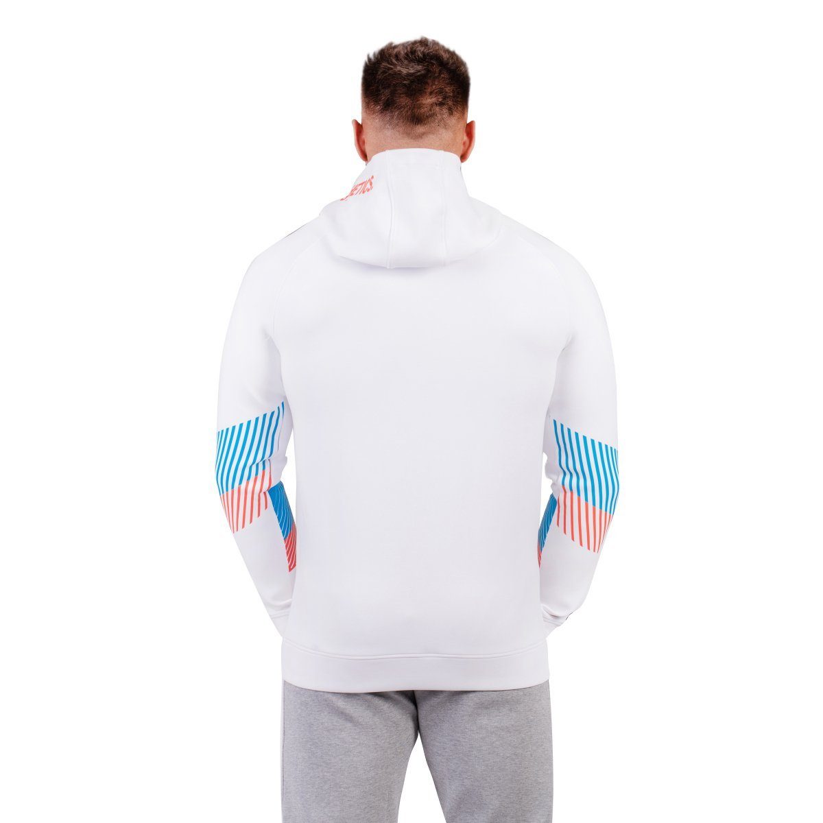 GYM AESTHETICS Hoodie Half-Zip Hoodie mit abnehmbarer Mund und Nasen Schutzmaske für Herren mit Reißverschluss, Schutzmaske, Atmungsaktiv, Antibakteriell