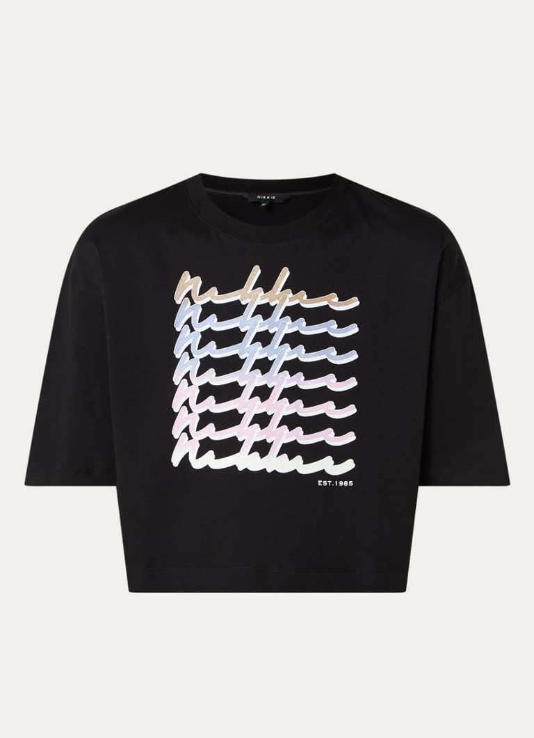 T-shirt με κομμένο λογότυπο NIKKIE Daito