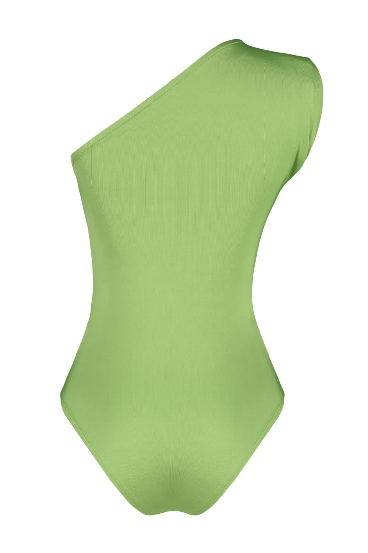 Trendyol Collection  Apfelgrüner Stretch-Strickbody mit asymmetrischem Kragen und Druckknöpfen TWOSS22BD00014