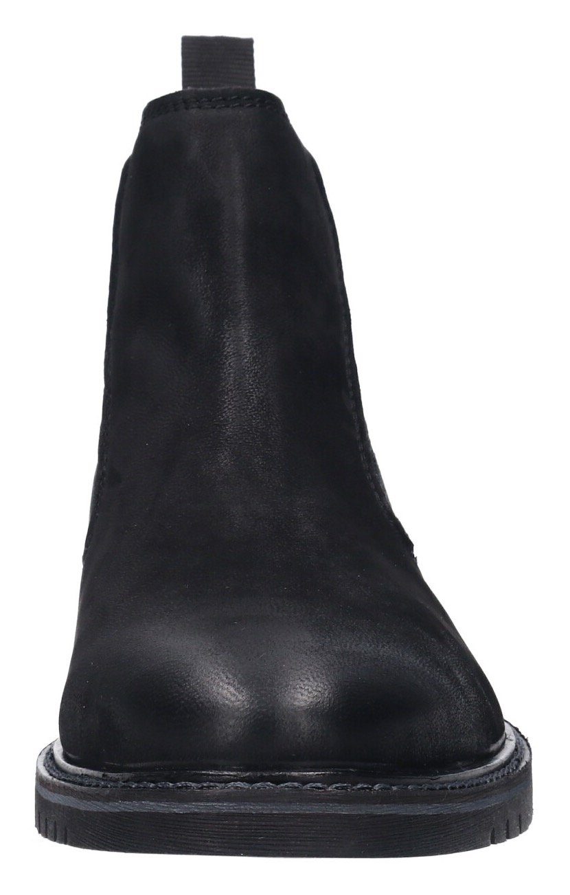 bugatti Chelseaboots mit logobedruckter Anziehlasche