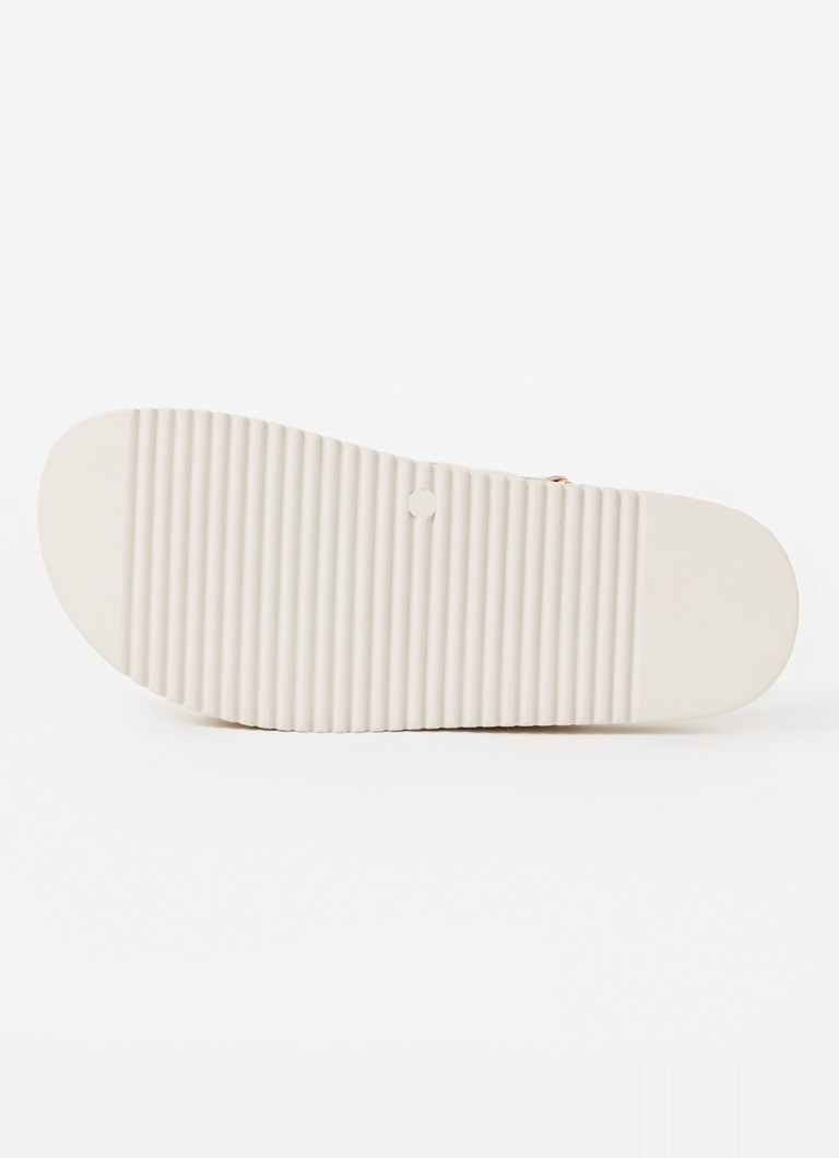 Sandale Steve Madden Mona din piele cu finisaj metalic