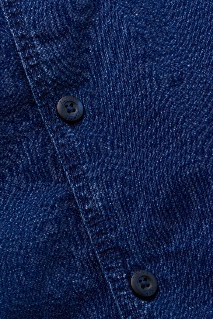 Kurzärmliges Jeanshemd, 100 % Baumwolle