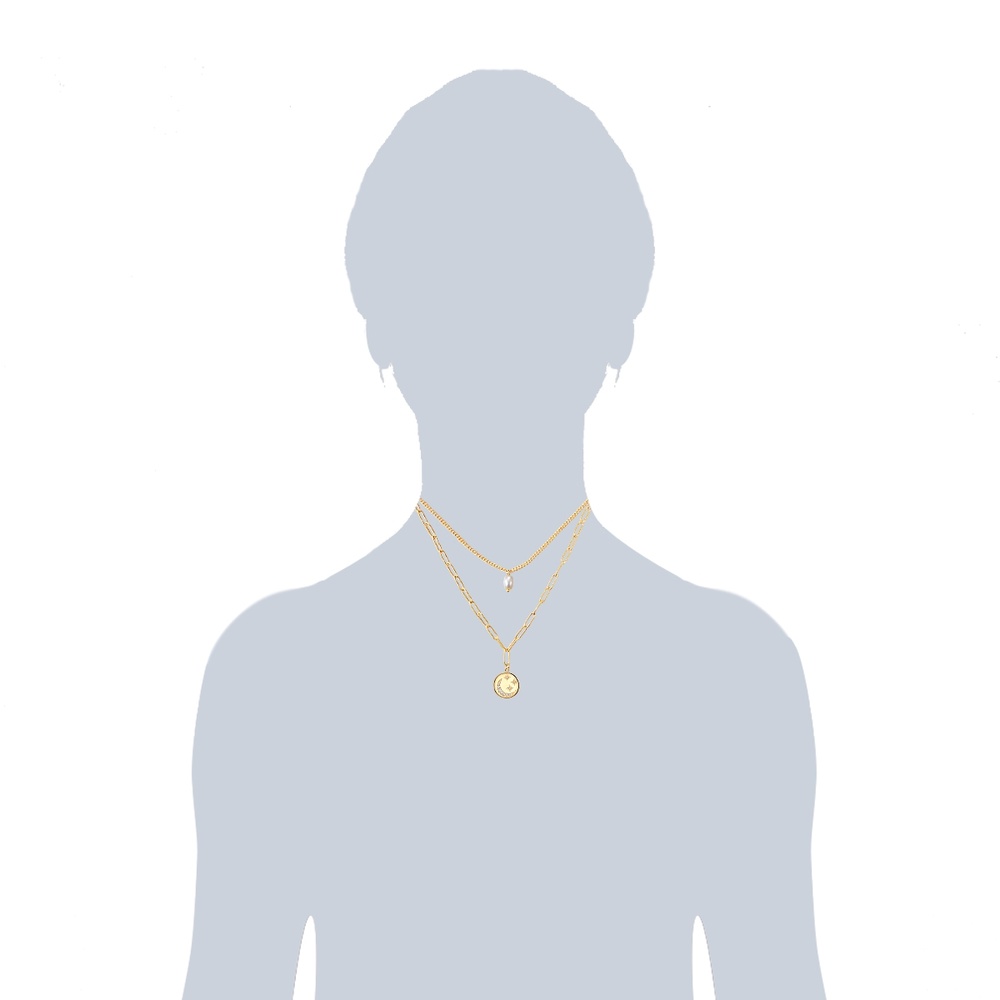 Valero Pearls Collier en acier inoxydé Acier inoxydable Preciosa Perle de culture d'eau douce e collier
