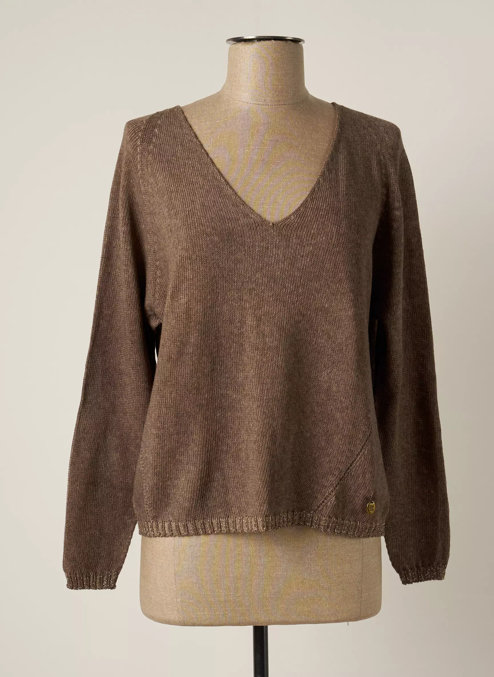 Pako Litto Pulls Femme couleur marron