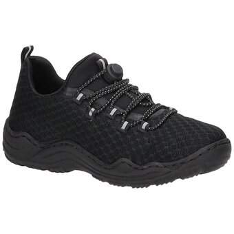 Rieker Slip On Sneaker in schwarz