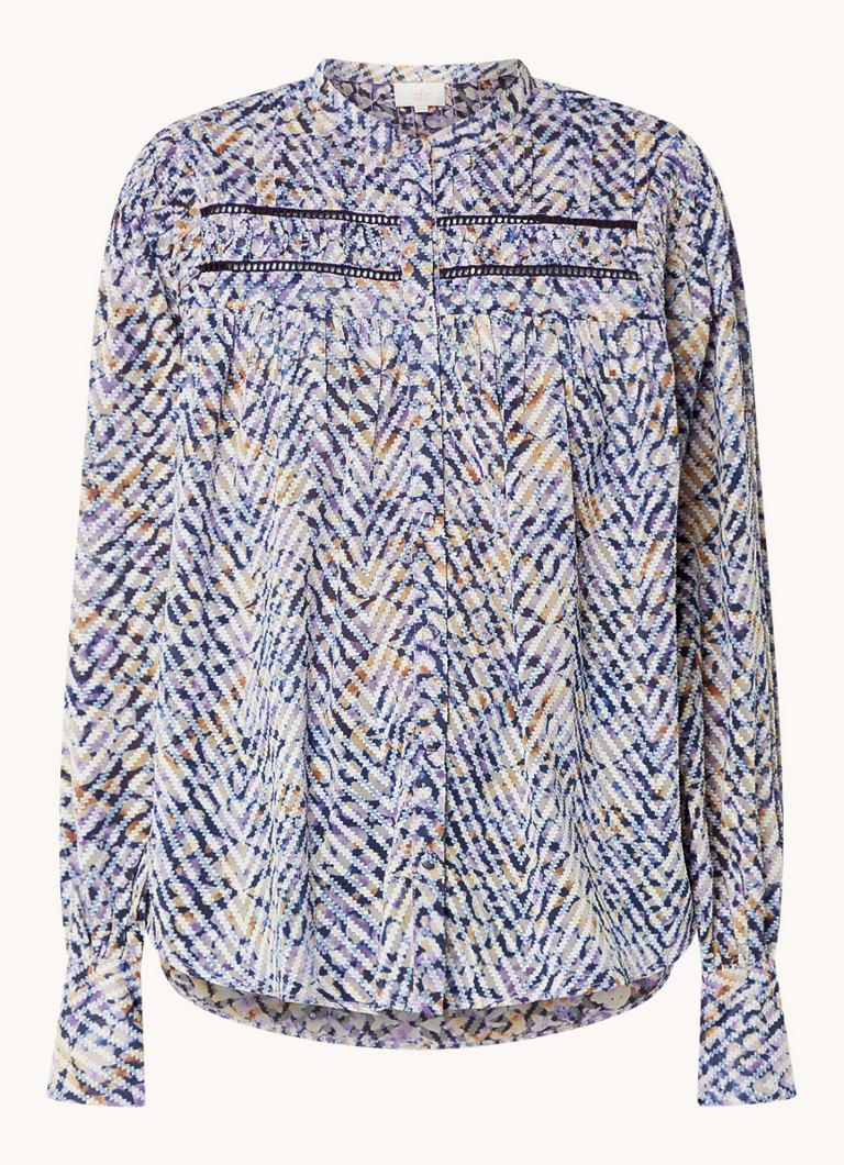 Aaiko  Daimy blouse met print en ballonmouw