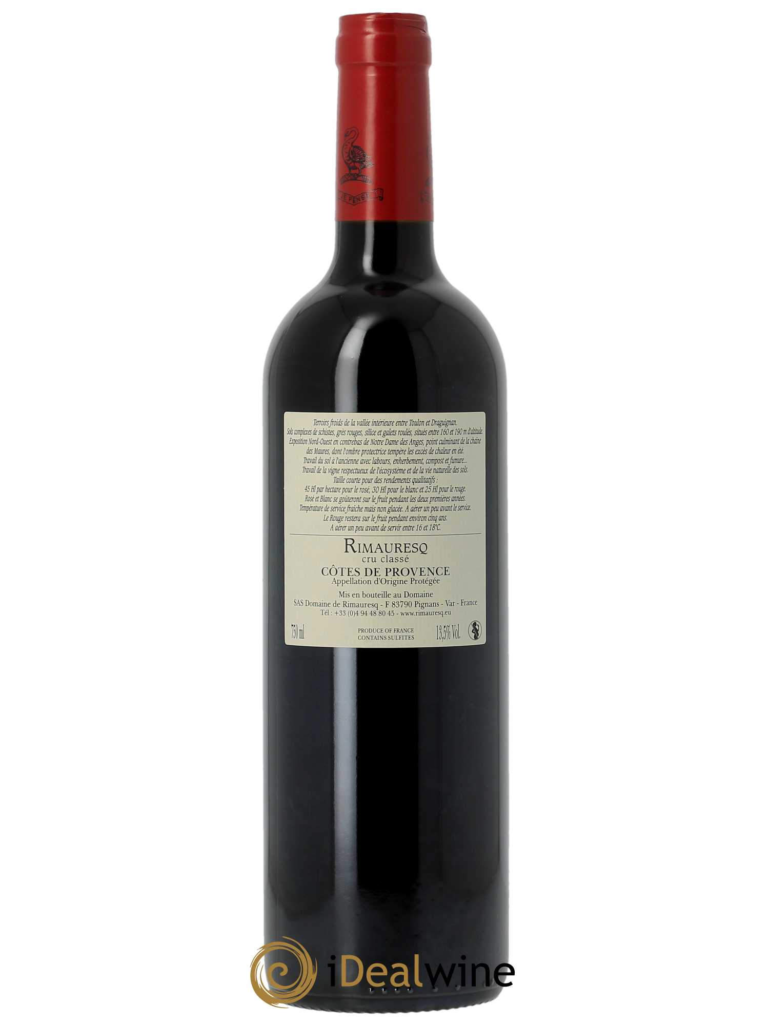Côtes de Provence Rimauresq Cru classé Classique de Rimauresq  2018 - Lot de 1 Bouteille