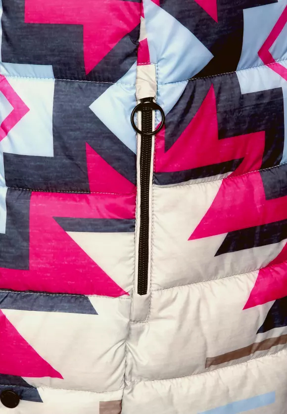 CECIL Longweste mit Ikat Print
