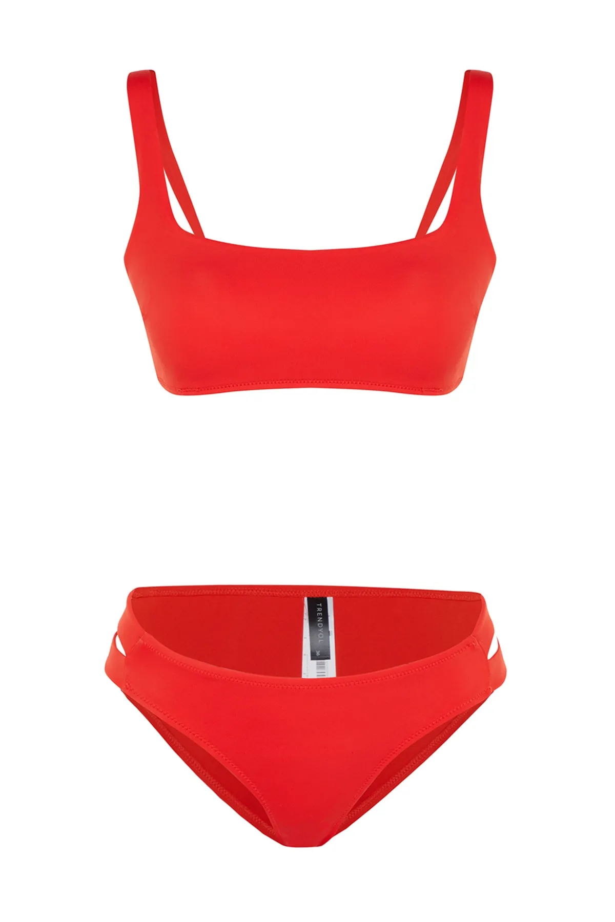 Trendyol Collection  Bikini-Set - Rot - Unifarben