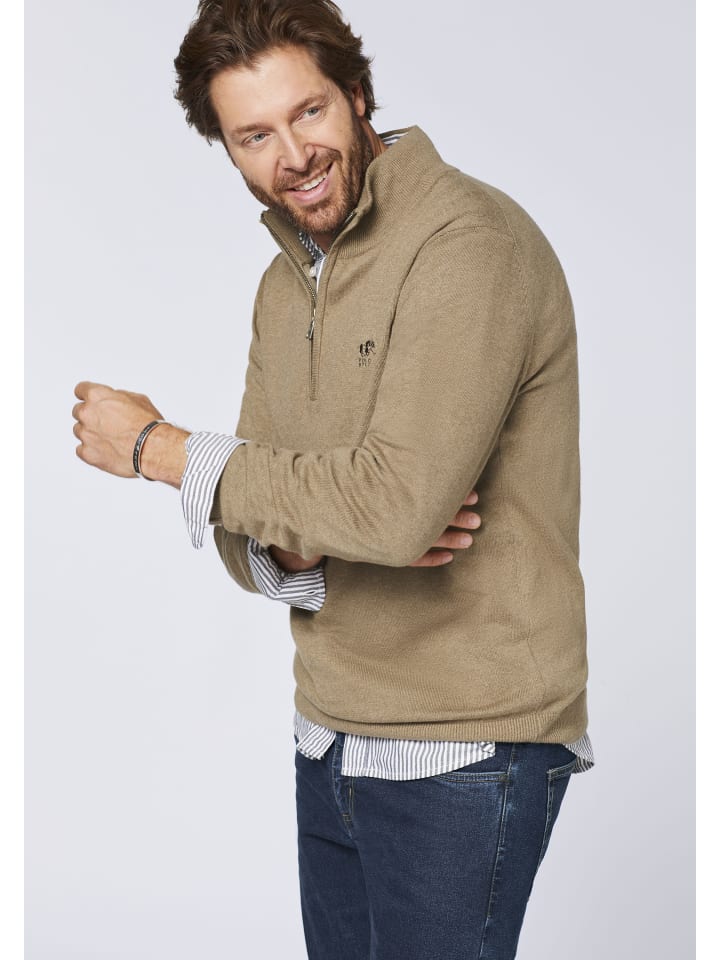 Polo Sylt Strickpullover in Grau günstig kaufen
