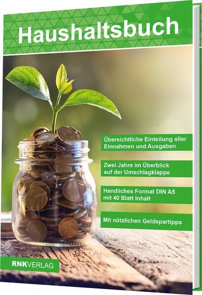 RNK Haushaltsbuch DIN A5 Liniert 17 x 24 cm