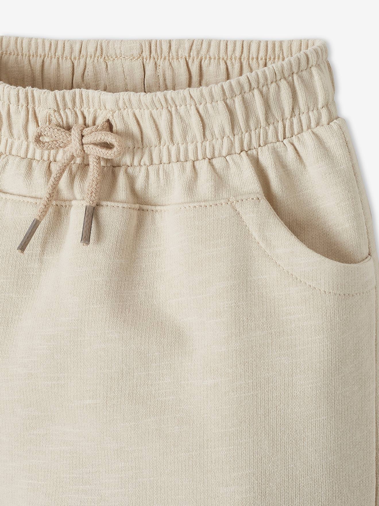 Pantalon molleton bébé garçon uni BASICS beige sable