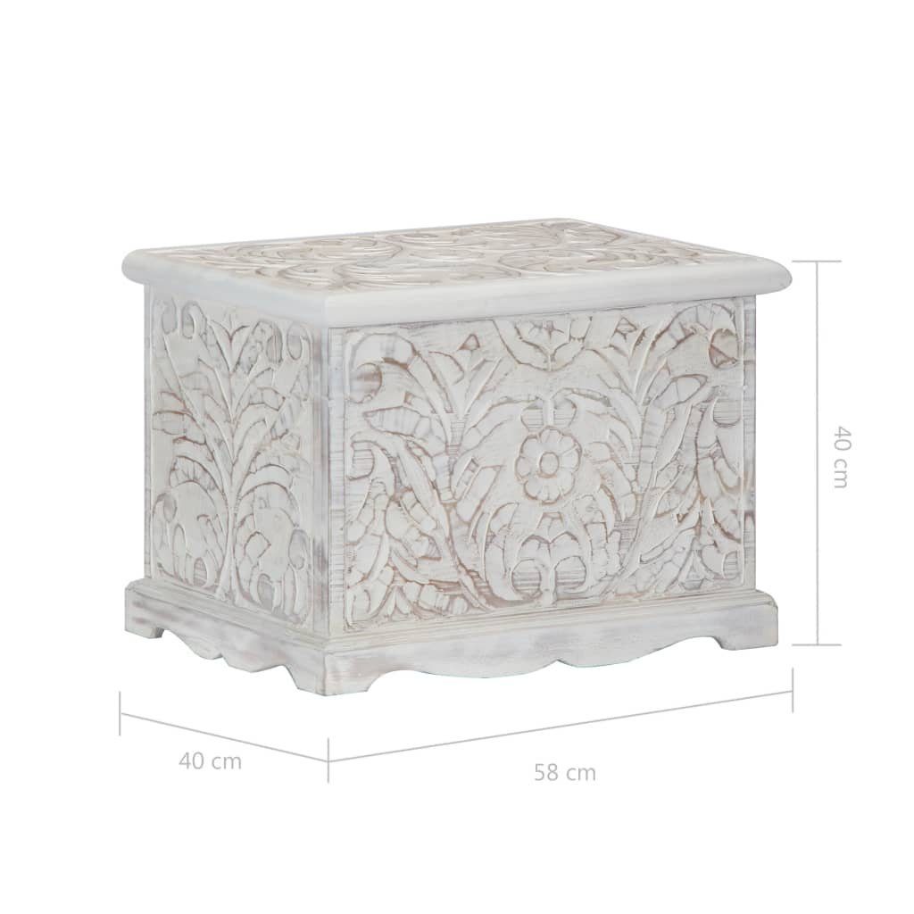 vidaXL Aufbewahrungsbox Aufbewahrungstruhe 58 x 40 x 40 cm Massivholz Akazie
