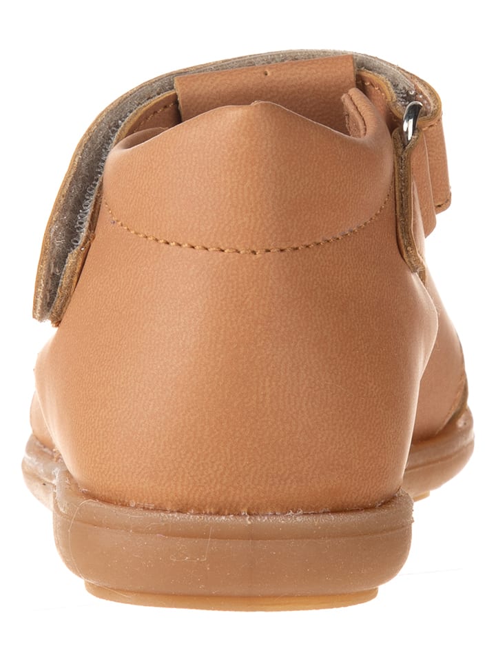kmins Leder-Halbsandalen in Hellbraun günstig kaufen