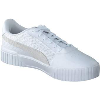 PUMA Carina 2. Logobsession Sneaker in weiß