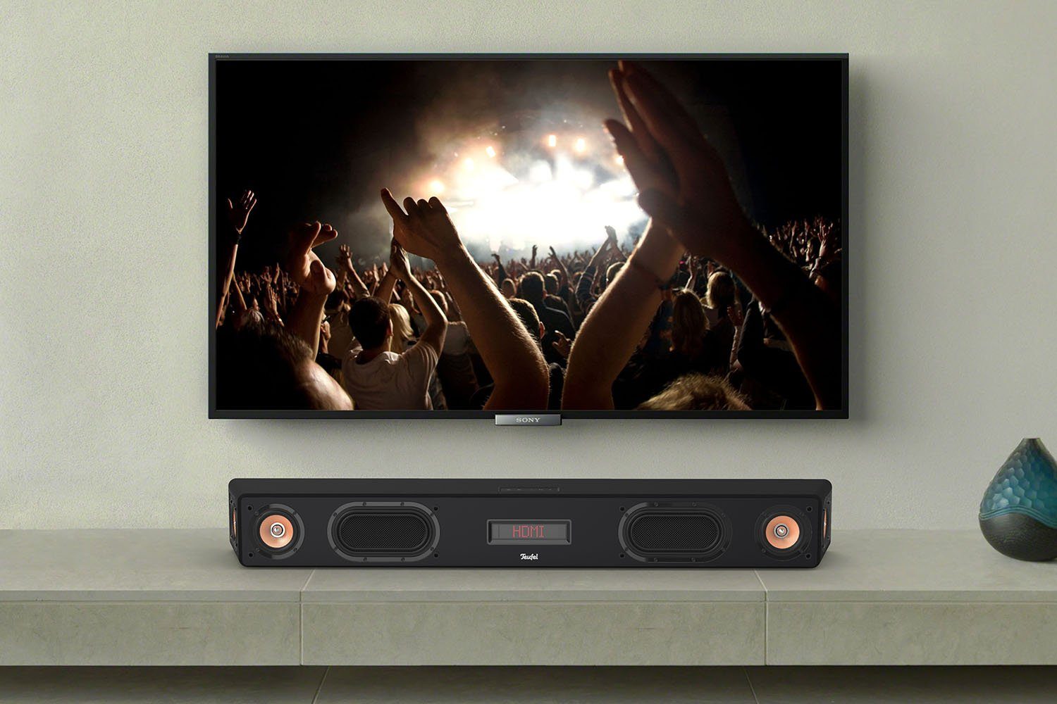 Teufel CINEBAR ULTIMA Soundbar (HDMI, Bluetooth, 380 W, 6 High-Performance-Töner mit eingebautem XXL-Subwoofer)