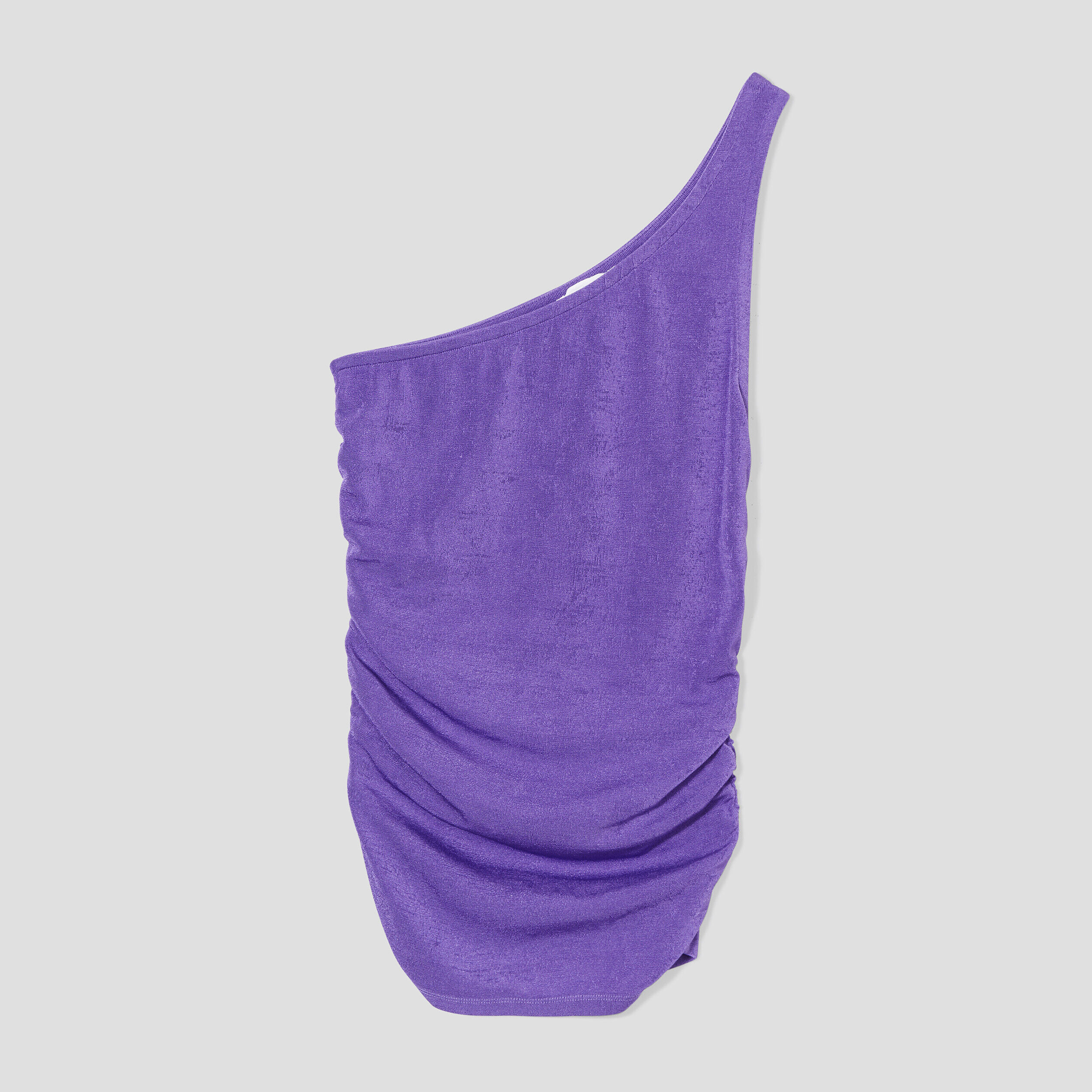 Débardeur asymétrique violet foncé femme | Cache Cache