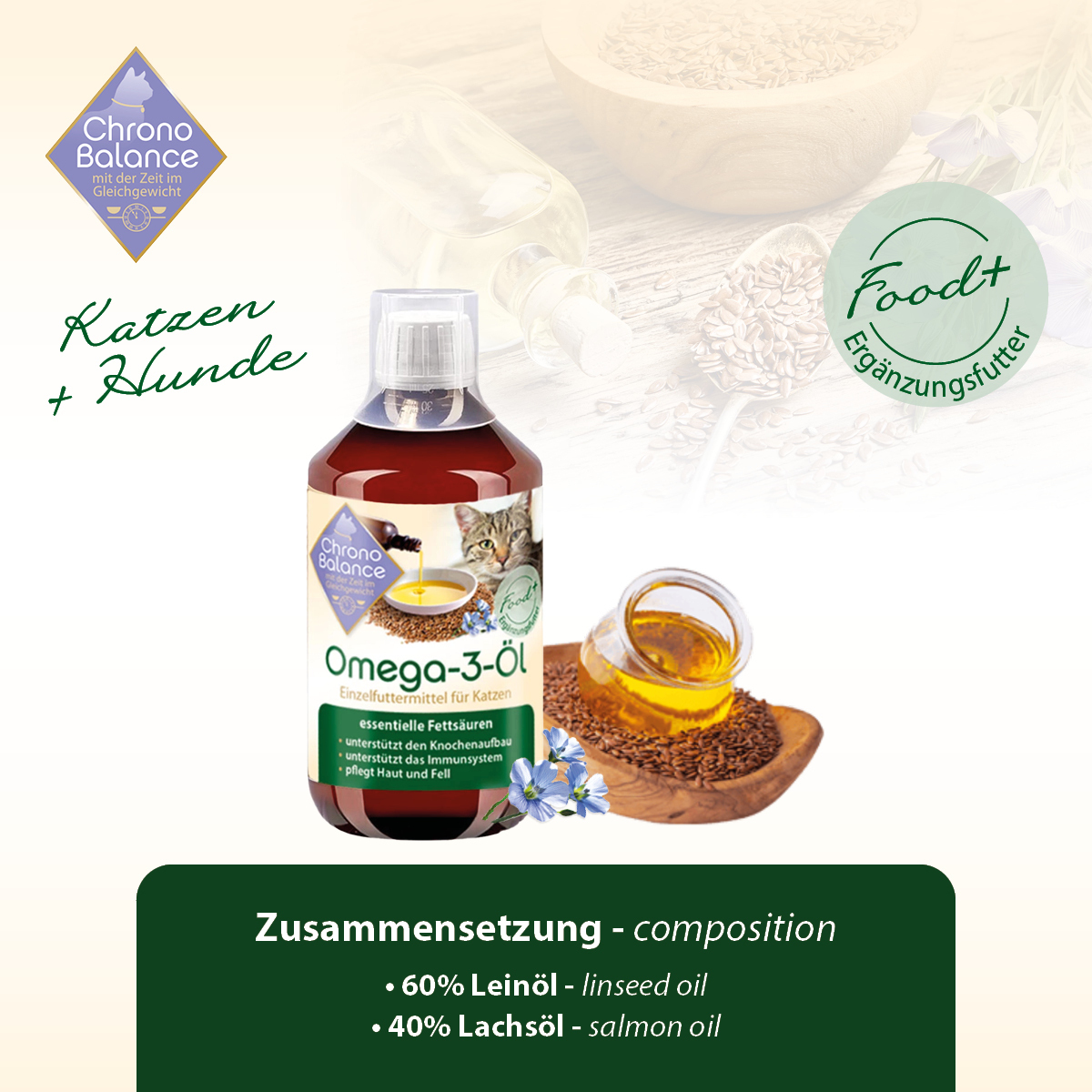 ChronoBalance Ergänzungsfutter & Aufzucht ChronoBalance Omega-3 Öl 100 ml