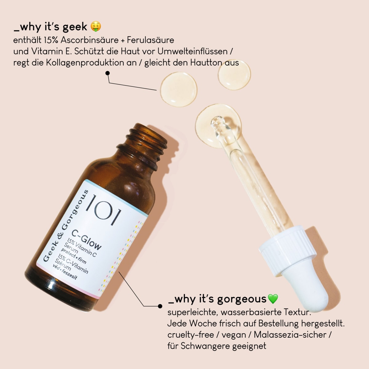 Serum C-Glow 15% Vitamin C, 30 ml
