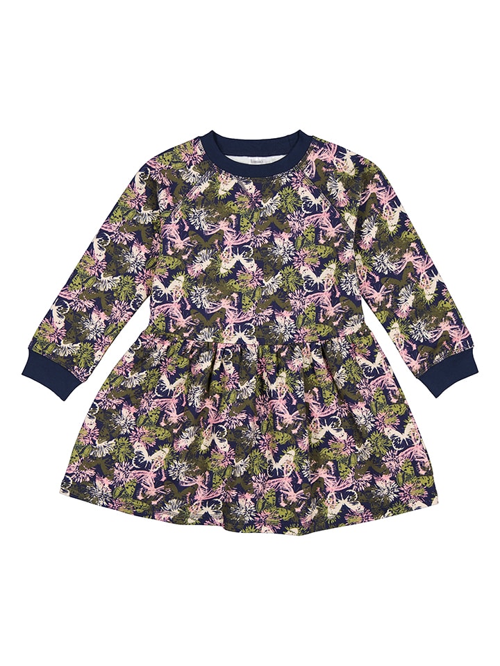 lamino Sweatkleid in Dunkelblau/ Khaki günstig kaufen