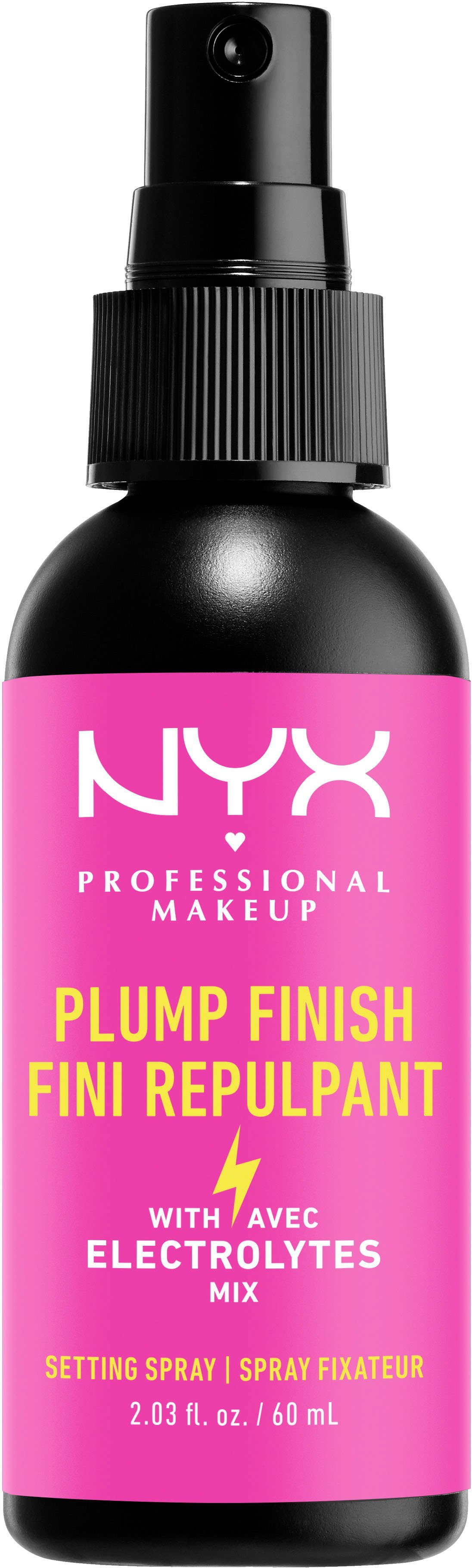 NYX Gesichtsspray Professional Makeup Plump Finish Setting Spray, mit Hyaluron