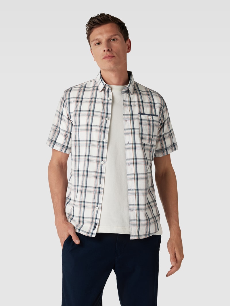 Freizeithemd mit Kentkragen in offwhite