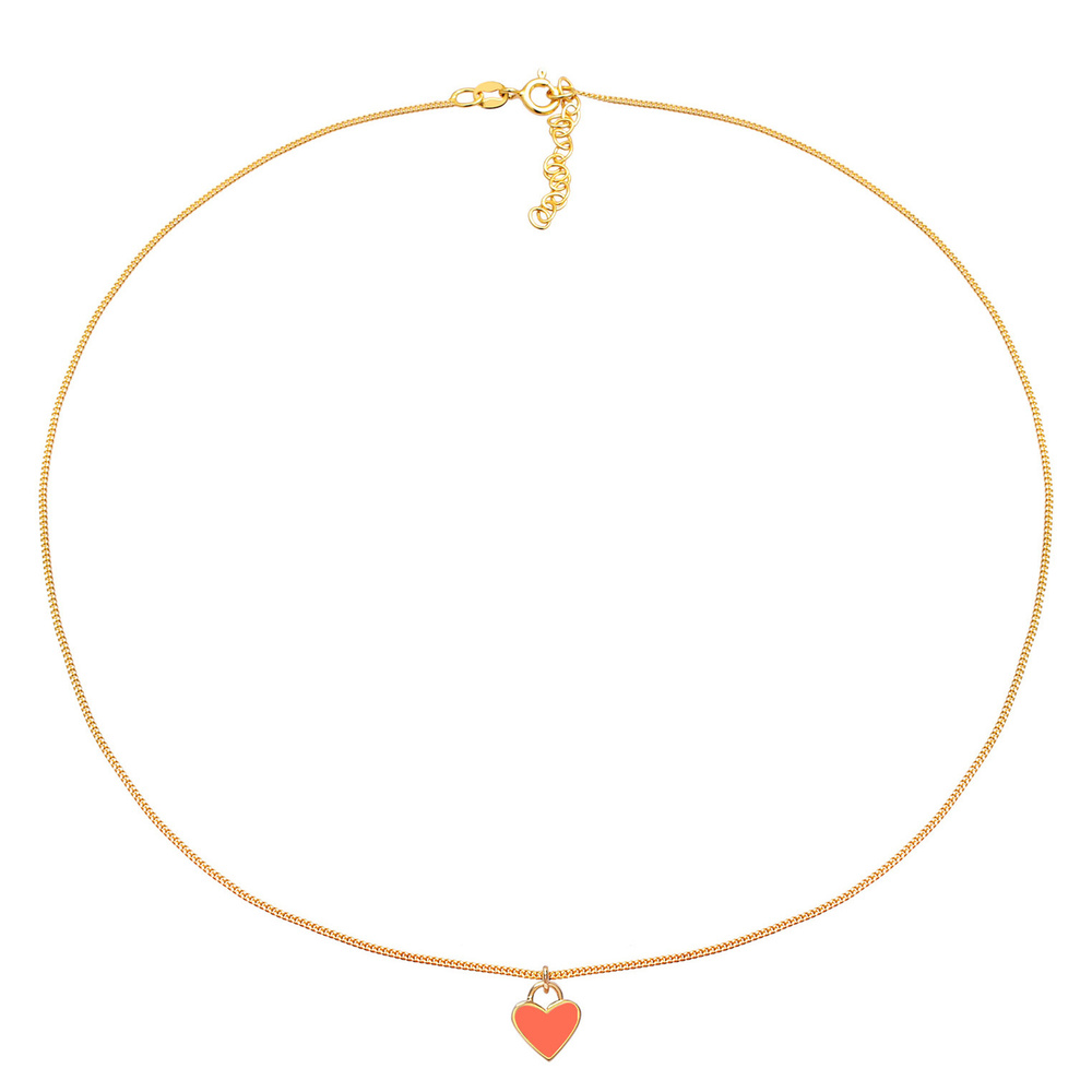 Elli Elli Collier Choker pendentif cœur émail collier