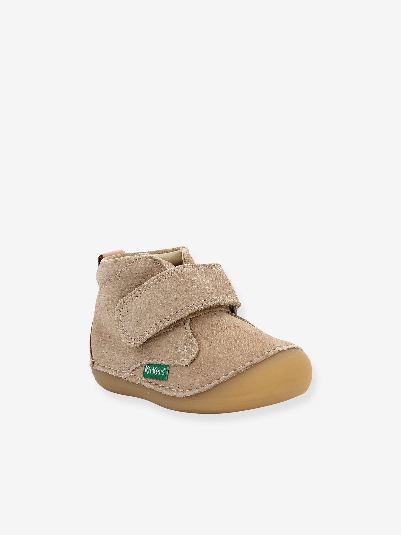 Bottillons cuir bébé Sabio 915396-10 KICKERS® 1ers pas rose