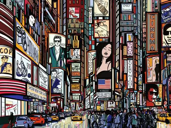 Puzzle 1000 Teile - Buntes New York
