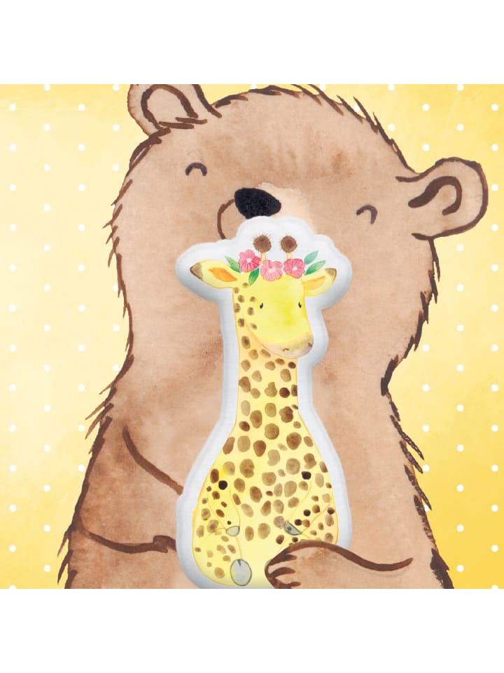 Mr. & Mrs. Panda Kissen Kuscheltier Giraffe Blumenkranz ohne Spruch in Weiß günstig kaufen