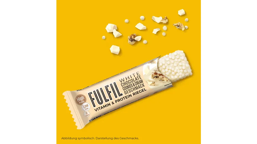 FULFIL Vitamin- und Protein-Riegel White Chocolate, Cookies & Cream Geschmack 55 g
