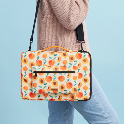 Downtown Vancouver Laptop Sleeve, 15/16 inch Orange Laptop Sleeve