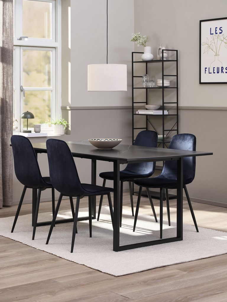 MOSELUND Esstisch MOSELUND 90x180 Keramik schwarz