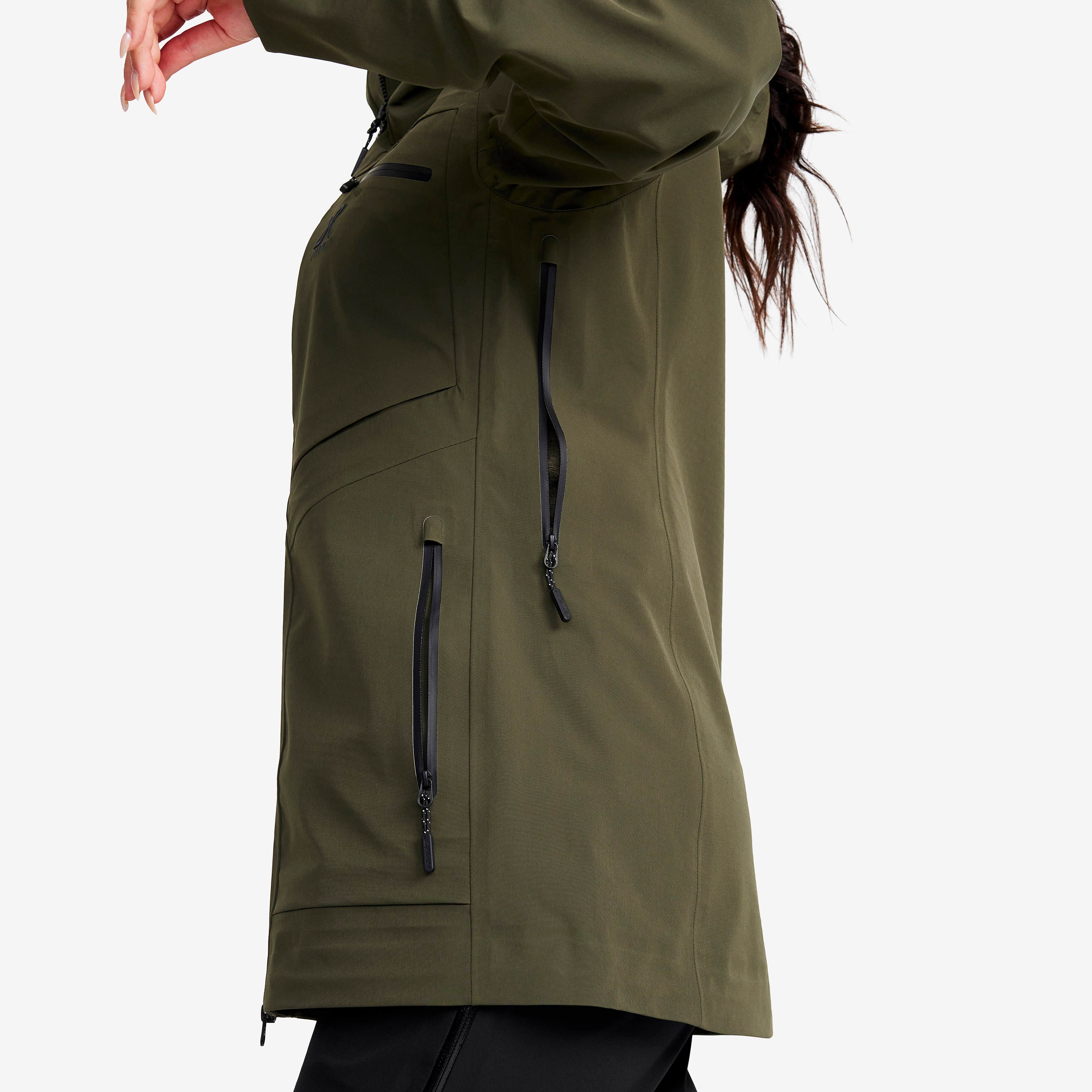 Cyclone Long 3L Jacket Femme Forest Night