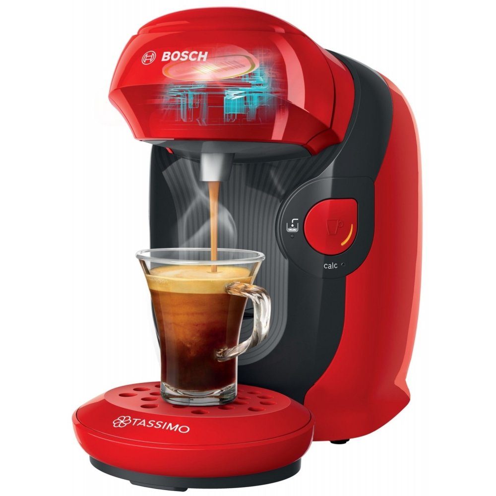 TASSIMO Kapsel-/Kaffeepadmaschine Bosch TAS1103 Tassimo Style - Kapselmaschine - rot