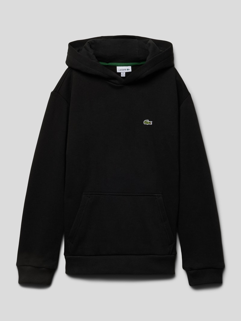 Hoodie mit Kapuze in schwarz