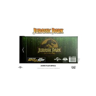 Jurassic Park Replik 1/1 Dennis Nedry Nummernschild