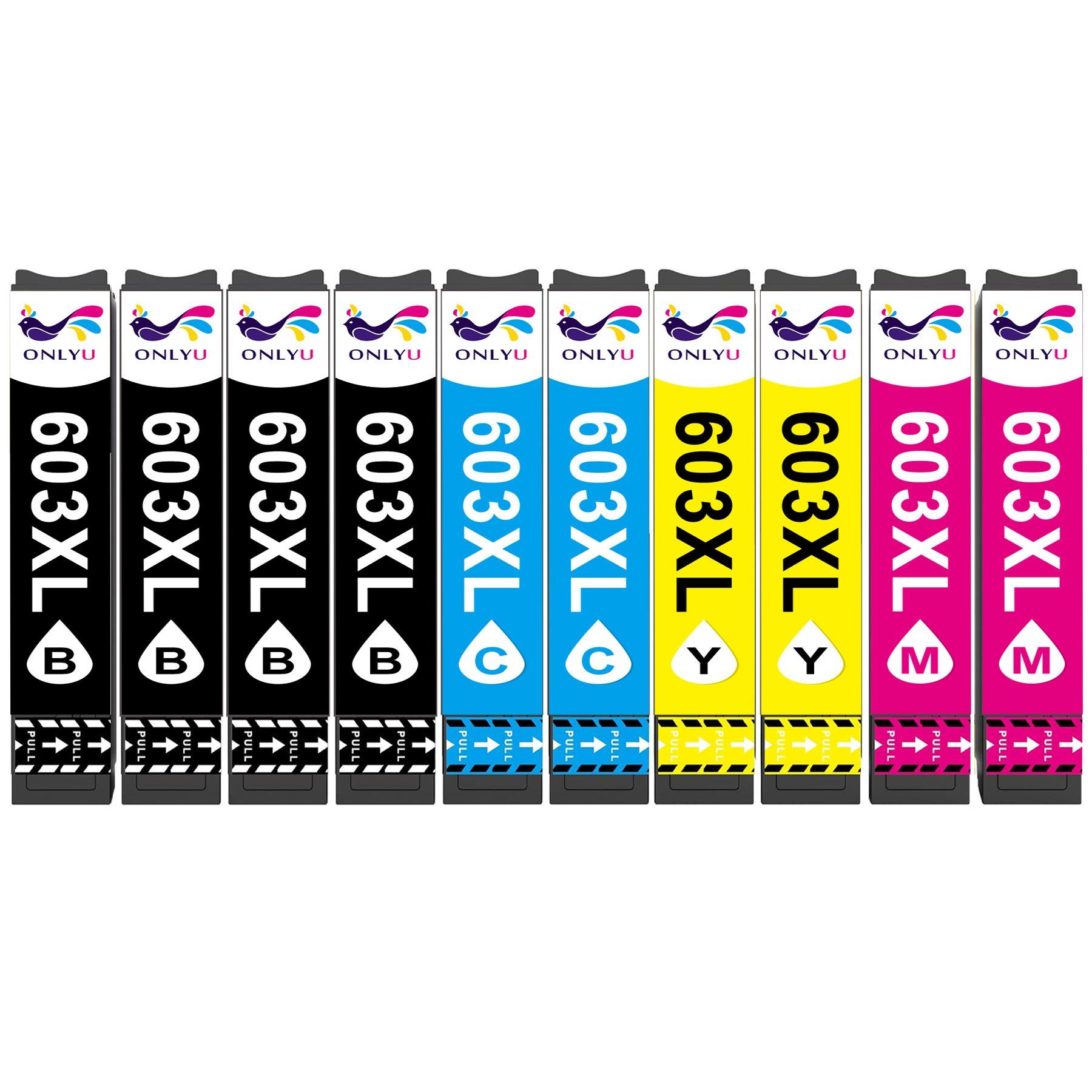 ONLYU ersetzt für EPSON 603 XL Multipack Tintenpatrone (XP-2100 XP-3100 WF-2830 DWF)