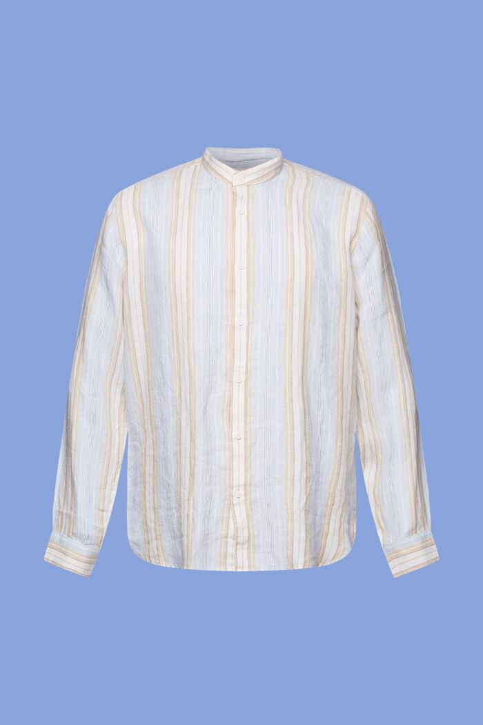 Gestreiftes Hemd, 100 % Leinen