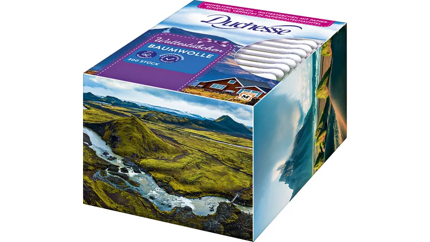 Duchesse Wattestäbchen Baumwolle, 300 Stück