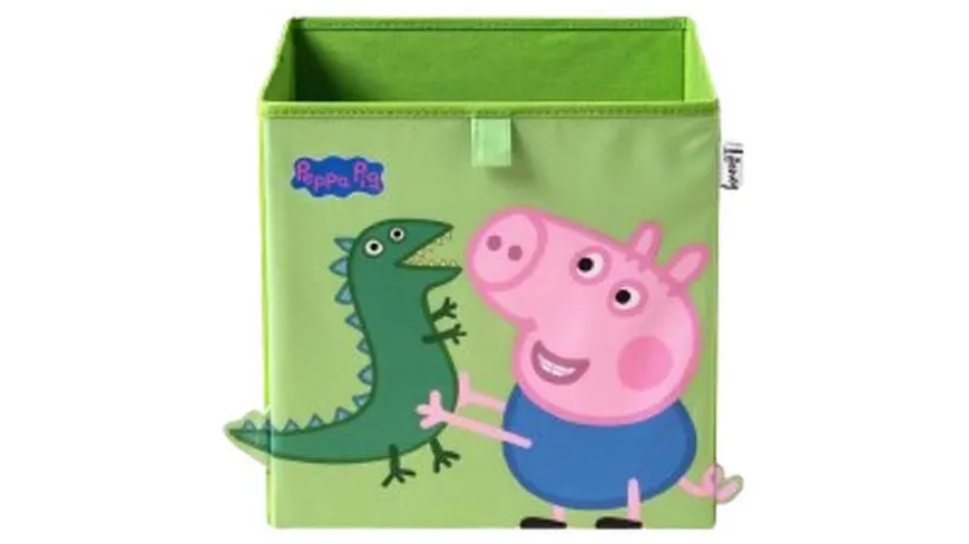 Lifeney Aufbewahrungsbox Peppa Pig 30x30x30cm blau, pink, grün