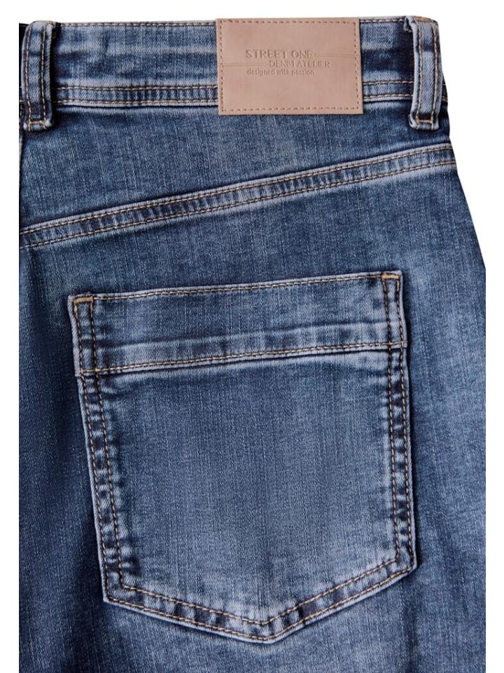 Street One Jeans in mid blue random wash günstig kaufen