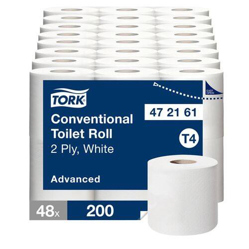 Tork Toilettenpapier 2-lagig Geruchsneutral 48 Stück à 200 Blatt