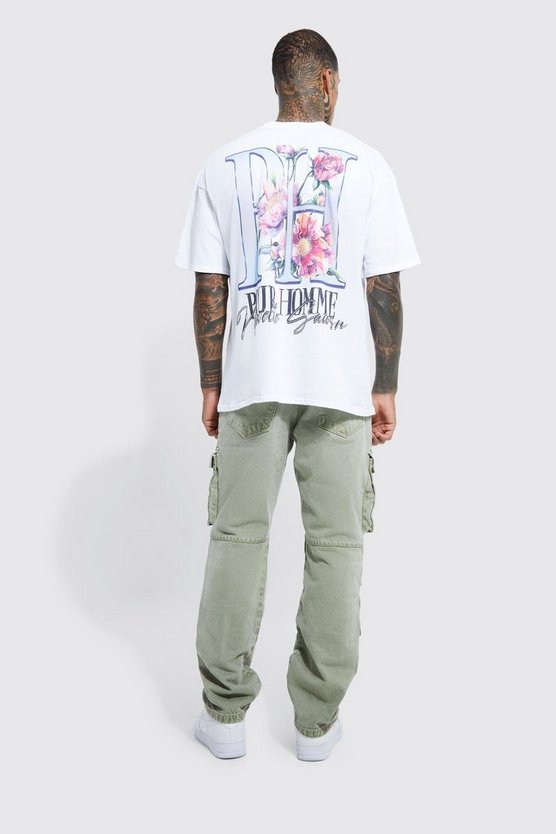 Lockere Cargo-Jeans mit Taschen