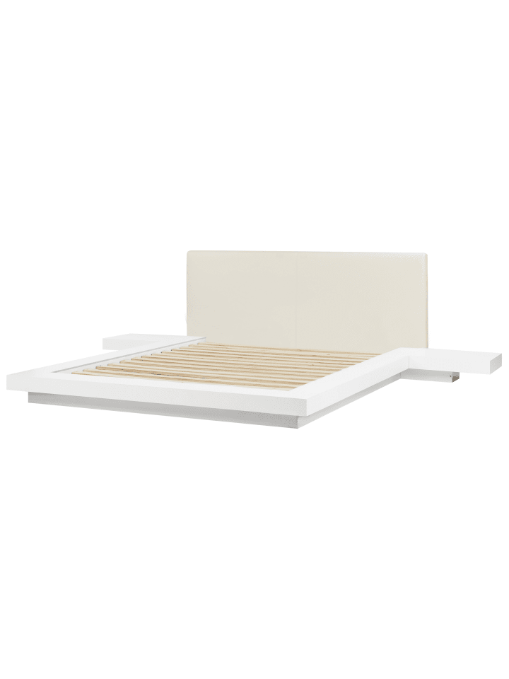 Beliani Doppelbett ZEN in Weiß - (W) 308 x (H) 86 x (L) 229 cm günstig kaufen onesize