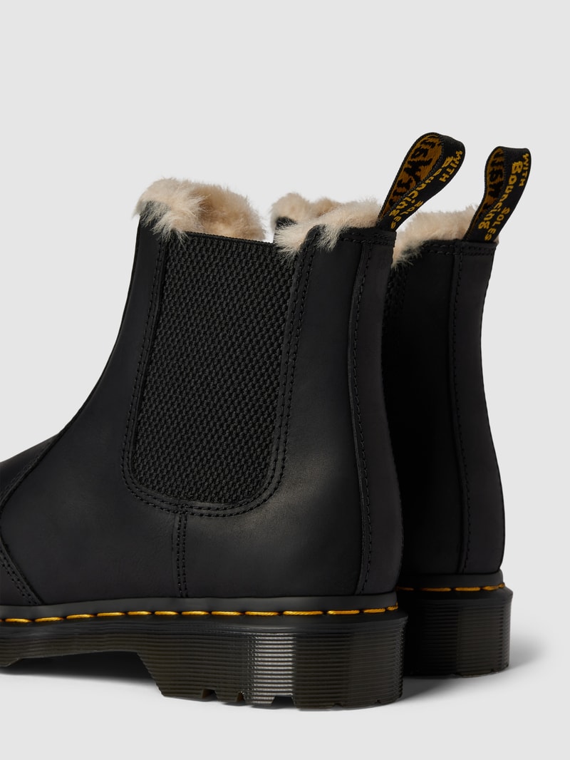 Chelsea Boots mit Innenfutter Modell 'Leonore' in schwarz
